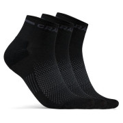 Chaussettes Craft Core Dry Mid 3-Pack vert Black