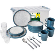 Set de vaisselle Brunner Tuscany All Inclusive blanc / bleu