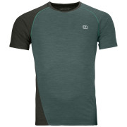 T-shirt fonctionnel homme Ortovox 120 Cool Tec Fast Upward Ts M bleu / gris dark arctic grey