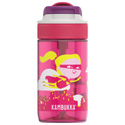 Bouteille enfant Kambukka Lagoon 400 ml rose PatternFlyingSuperGirl