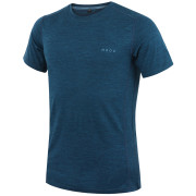 T-shirt homme MOOA MerinoSilk 160 short bleu lagoon blue melange