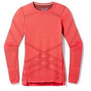 T-shirt fonctionnel femme Smartwool W Intraknit Thermal Merino Bl Crew noir / rose Scarlet-Black Cherry