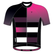 Maillot cyclisme enfant Silvini Mazzani noir / rose black-fuchsia