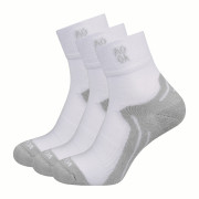 Chaussettes MOOA Bamboo Active Mid 3-pack blanc / gris White/Grey