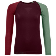 T-shirt fonctionnel femme Ortovox 120 Comp Light Long Sleeve W rouge DarkWine