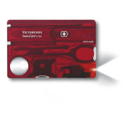 Coteaux swisses carte Victorinox SwissCard Lite rouge