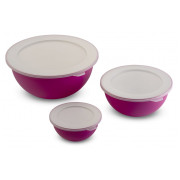 Jeu de bols Omada Sanaliving Bowls Set 3,5L + 1,7L + 0,5L violet