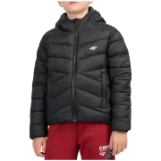 Veste d'hiver garçon 4F Down Jacket M0913 Deep Black noir Deep Black