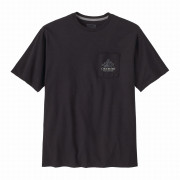 T-shirt homme Patagonia M's Chouinard Crest Pocket Responsibili-Tee vert Ink Black