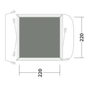 Tapis de tente Outwell Cozy Carpet Daytona Air / Pine Hills