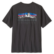T-shirt homme Patagonia M's Fitz Roy Foothills T-Shirt noir Ink Black