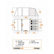 Tente familiale Vango Savannah 400 Package