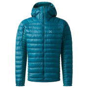 Veste homme Haglöfs L.I.M Down Hood II bleu clair Deep Teal/Mountain Teal