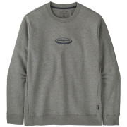 Sweat-shirt homme Patagonia Men's '95 Oval Logo Uprisal Crew Sweatshirt gris Gravel Heather