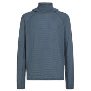 Sweat-shirt homme Icebreaker Men Mer 400 RealFleece Grid Pulover Hood bleu / gris Abyss
