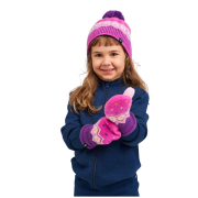 Bonnet enfant Reima Pohjoinen Plum Purple
