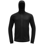 Sweatshirt fonctionnel homme Devold Nibba Merino Jkt Hood noir / gris CAVIAR