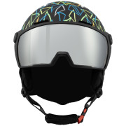 Casque de ski enfant Blizzard Flash Visor junior ski helmet noir black/multicolor