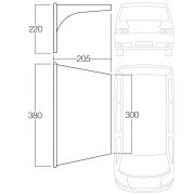 Abri Vango AirBeam Sun Canopy 3M