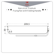 Poêle à frire Keith Titanium Non-stick Titanium Frying Pan