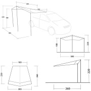 Abri Outwell Fieldcrest Canopy