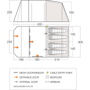 Tente familiale Vango Lismore TC 450 Package