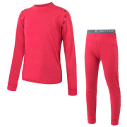 Sous-vêtements fonctionnels enfant Sensor Merino Air Set triko+spodky 2022 rose Magenta