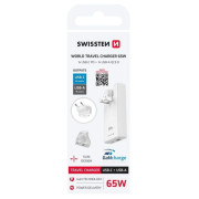 Adaptateur Swissten World Travel Charger 65W GaN USB-C + USB-A