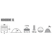 Tente High Peak Monodome XL
