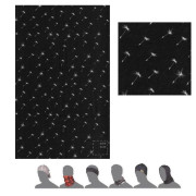 Foulard Sensor Tube Pattern noir / blanc