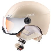 Casque de ski Uvex HLMT 400 Visor style beige ProseccoMetMat