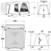 Tente caravane Outwell Milestone Shade