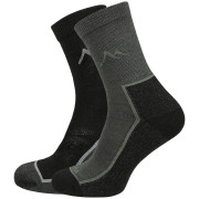Chaussettes MOOA Merino Mountain 2-pack mix2 Mix 2 (black,green)
