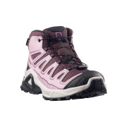 Chaussures enfant Salomon X Ultra Mid Gtx J Huckleberry-Dawn Pink-Concord Grape