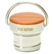 Bouchon remplacement Klean Kanteen Bamboo Cap argenté BrushedStainless