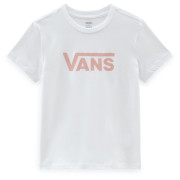 T-shirt femme Vans Wm Drop V Ss Crew-B blanc / rose White/Coral Cloud