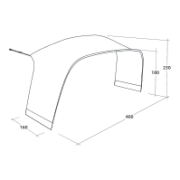 Auvent tente Outwell Wakefield XL Tent Connector
