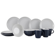 Set de vaisselle Gimex Solid Line Blue/White 16 pcs bleue blue/white