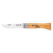 couteau pliant Opinel N°06 Carbon Viroblock, blister natural