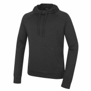 Sweat-shirt homme MOOA Merino Hoodie noir black melange