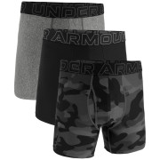 Caleçon homme Under Armour Perf Tech Nov 6in vert Black Neo Camo / Black / Castlerock Heather