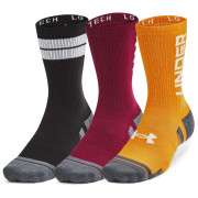 Jeu de chaussettes Under Armour Perf Tech Nov 3pk Crew mix1 red