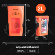 Étui étanche Swissten WATERPROOF ORANŽOVÉ (2L)