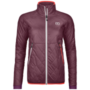 Veste femme Ortovox Swisswool Piz Vial Jacket W rouge Winetasting