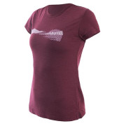 T-shirt fonctionnel femme Sensor MERINO AIR PT HILLS rouge port red