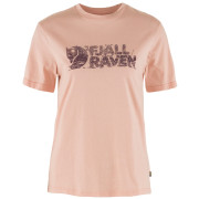 T-shirt femme Fjällräven Lush Logo T-shirt W rose clair Chalk Rose