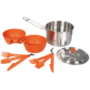 Set de vaisselle Zulu Nest Set 2 L gris / orange silver/orange