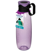 Bouteille Sistema Hydrate Tritan Traverse Flip Top 650 ml violet