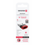Adaptateur Swissten Dataguard With Data Blocking USB-A (Male) / USB-C (Female)