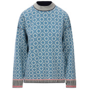 Pull femme Dale of Norway Langøy Fem Sweater bleu / blanc Arctic Blue Offwhite